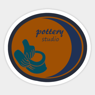 pottery studio Sticker